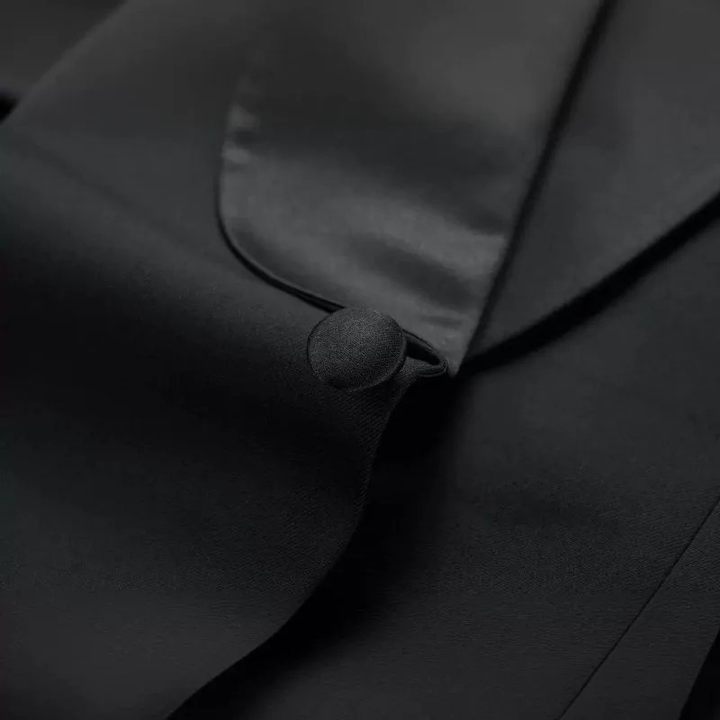 Shenrun Men Suits Big Shawl Lapel Tuxedo Audition Performance Concert 2-Piece Wedding Groom Host Singer Dancer Slim Fit Suit