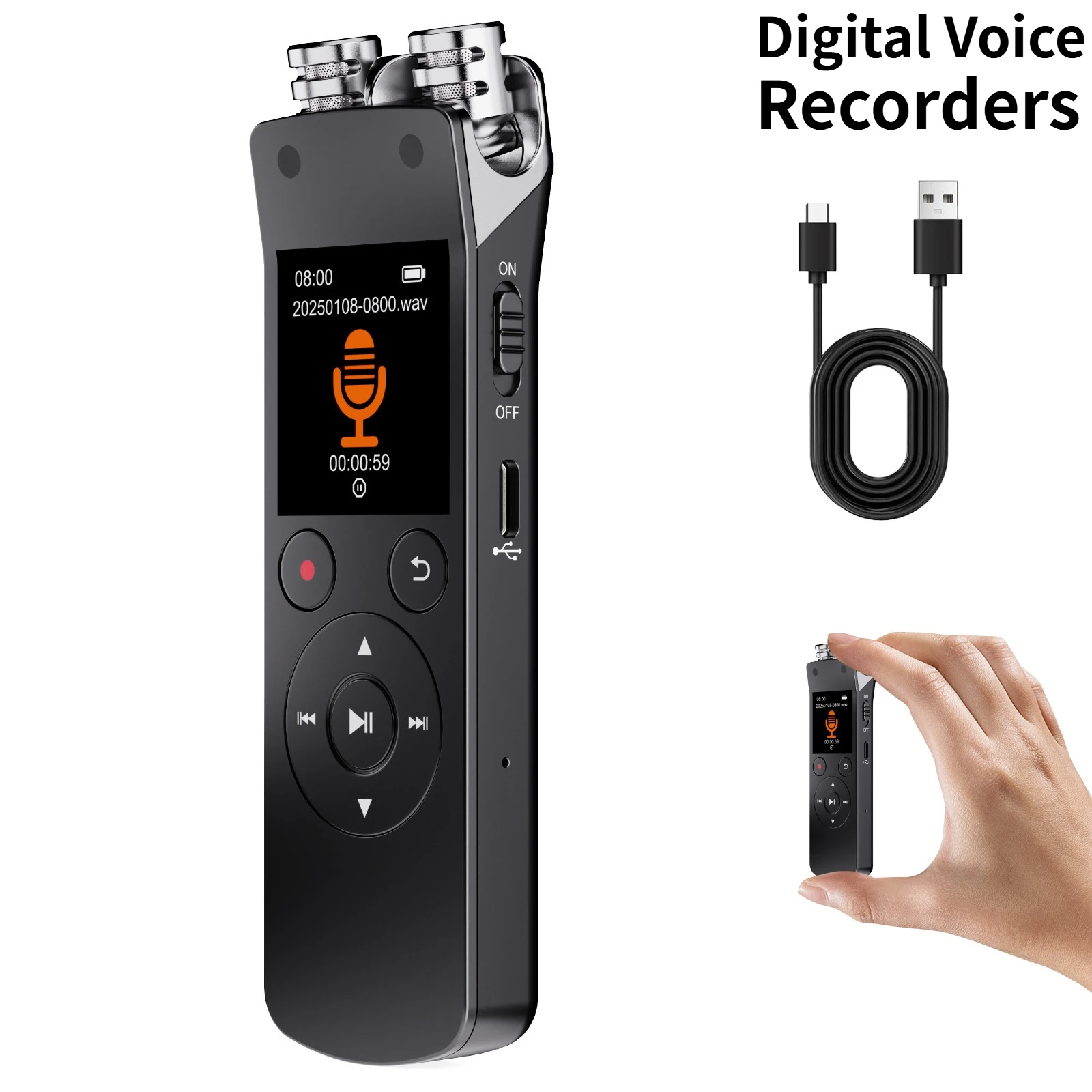 N15 مسجلات الصوت الرقمية شاشة الكريستال السائل شاشة قلم تسجيل عالية الوضوح لاعب الحد من الضوضاء بلوتوث WAV قلم تسجيل #1