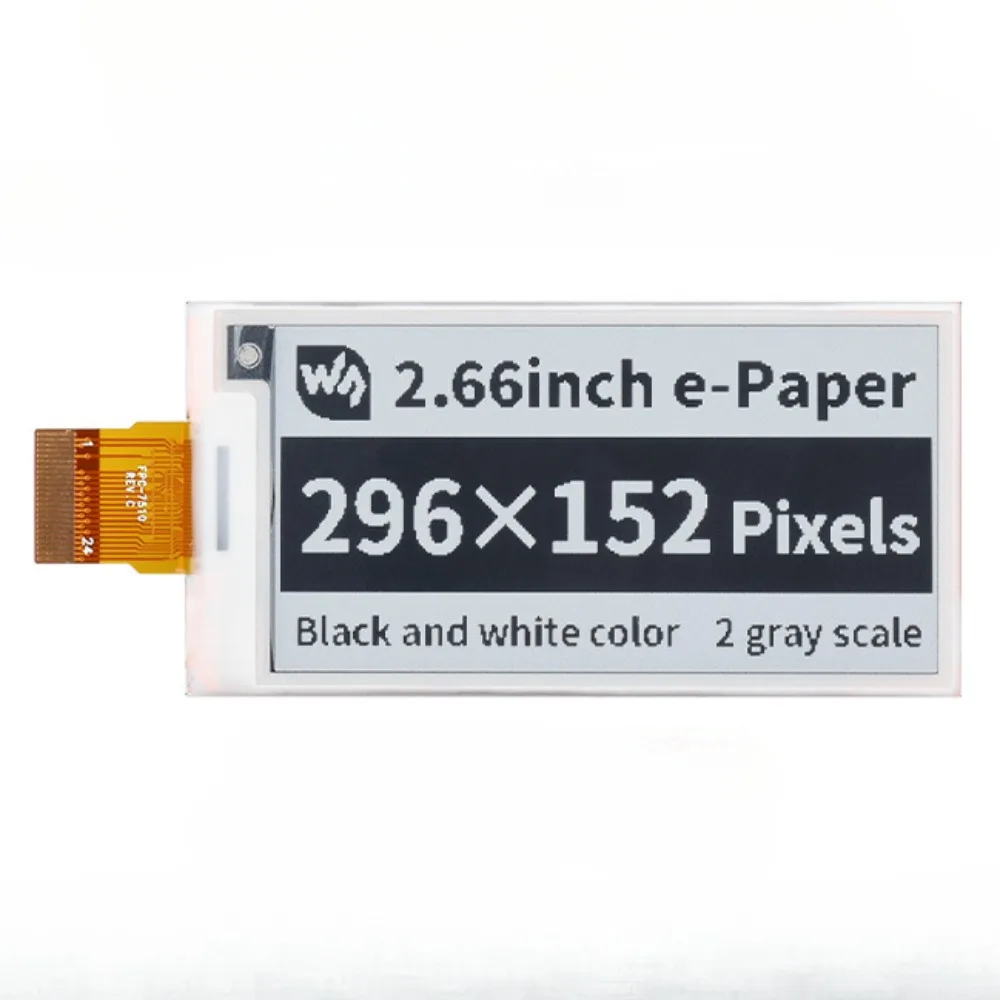 2.66 inch ink screen e-paper black and white dual-color electronic paper screen bare screen SPI serial communication