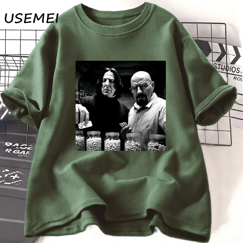 Vintage Walter in Lab T Shirt Men Breaking Bad T-Shirt Funny Graphic T Shirts Unisex Cotton Short Sleeve Tee Shirt Streetwear