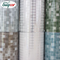 Oil-Proof Kitchen Stove Wallpaper High Temperature Waterproof Self-Adhesive Mosaic Wall Sticker Bathroom Tile Aluminum Foil Film