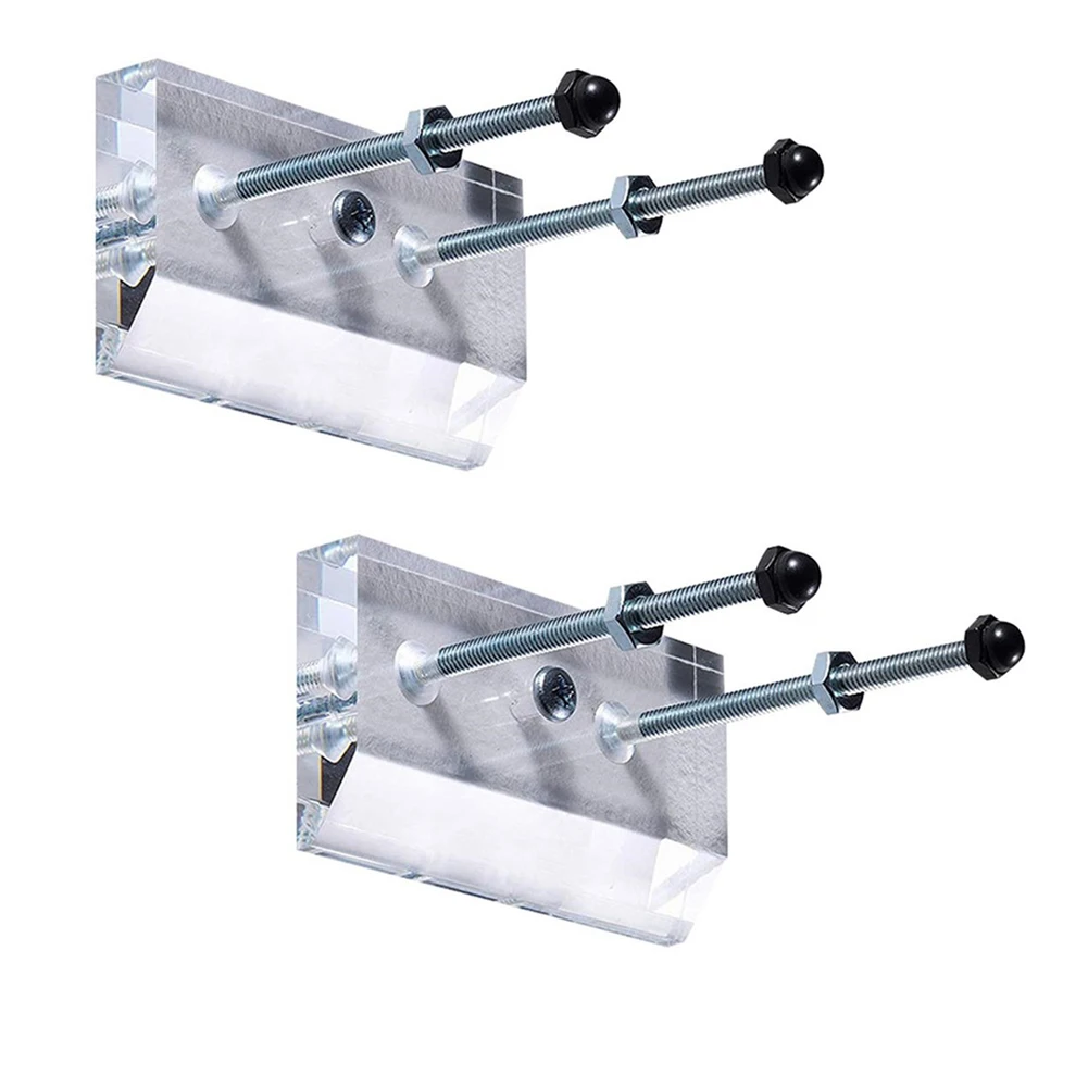 Skateboard Wall Mount Acrylic Longboard Deck Hanger Display Stand Transparent Floating Skateboard Storage Rack 1/2pcs