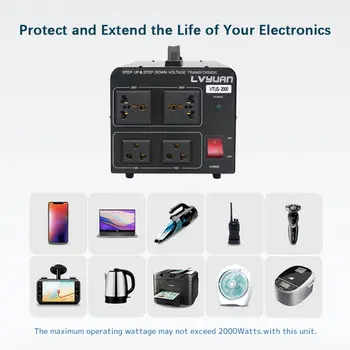 10 best sales Transformador de 110 V para 220 V, 2000 W - №7