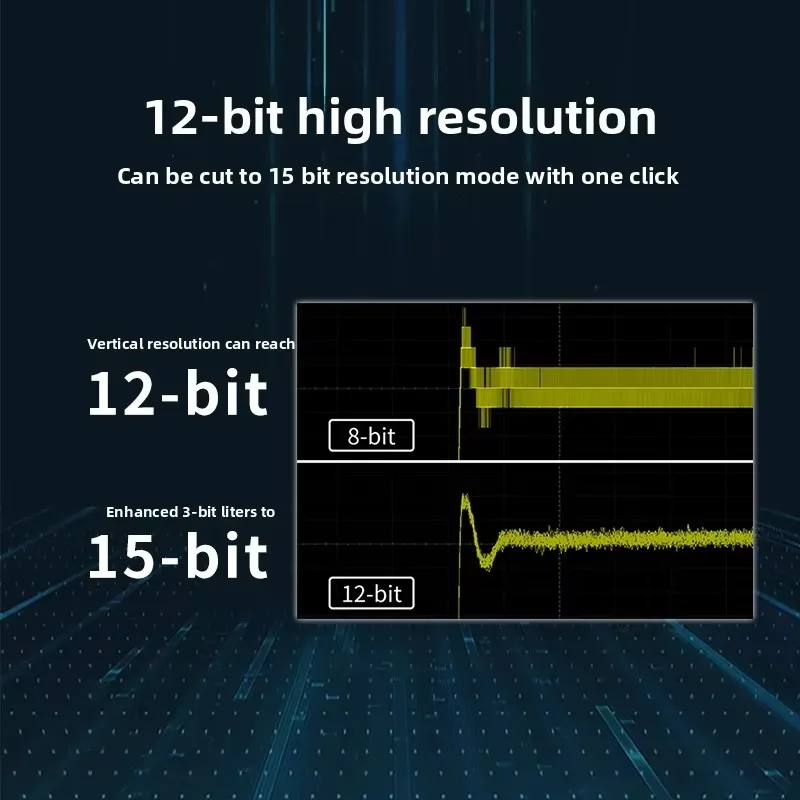 SDS824X HD عالية الوضوح 12Bit راسم الذبذبات للتخزين الرقمي 4-قناة 2G معدل أخذ العينات 70-200Mhz عرض النطاق الترددي