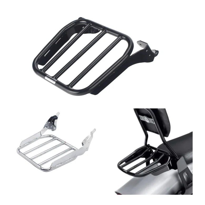 

Motorcycle Accessories Sissy Bar Backrest Rear Luggage Rack For Harley Deluxe Heritage Classic Softail Slim Street Bob 2018-2021