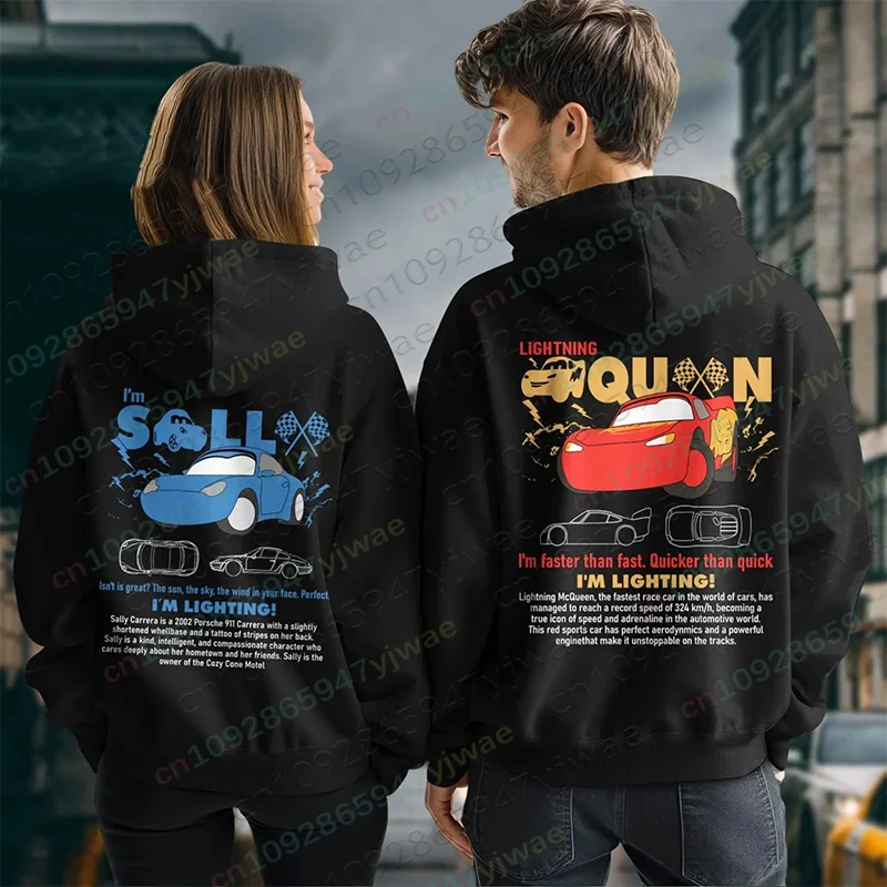 2026 البرق ماكوين وسالي الأزواج الرياضة هوديس الرجال النساء الخريف الشتاء المعتاد طويلة الأكمام البلوز Y2K تأثيري هوديس