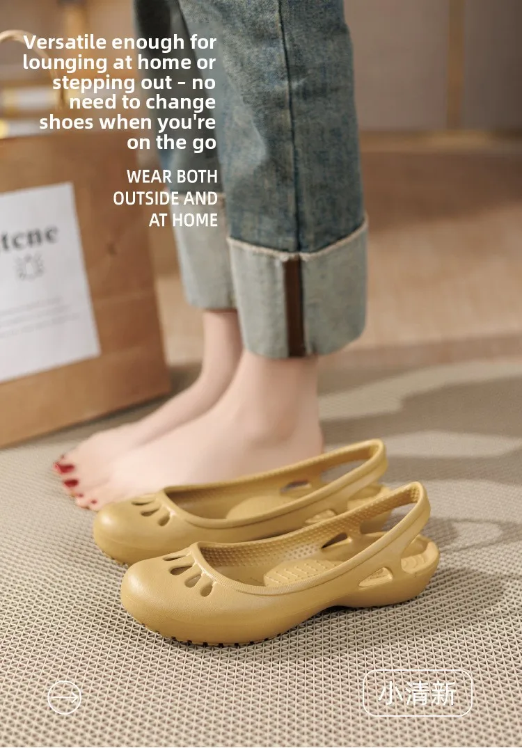 Ultraleichte Damen-Clogs: Atmungsaktiv, weich, elastisch, wasserdicht, rutschfest, leicht zu reinigen, vielseitig und stilvoll für den Arbeitsweg. – Detail 10
