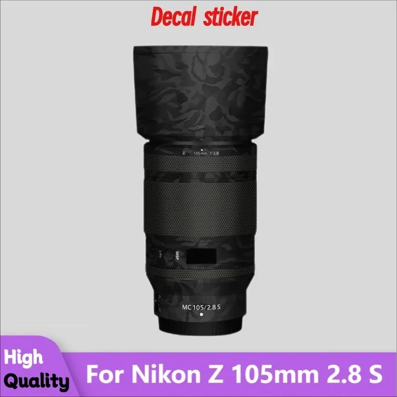 Z MC105/2,8 S pegatina lente de cámara abrigo envoltura película protectora Protector vinilo calcomanía piel para Nikon Z Macro 105mm 2,8 VR S 105 F2.8
