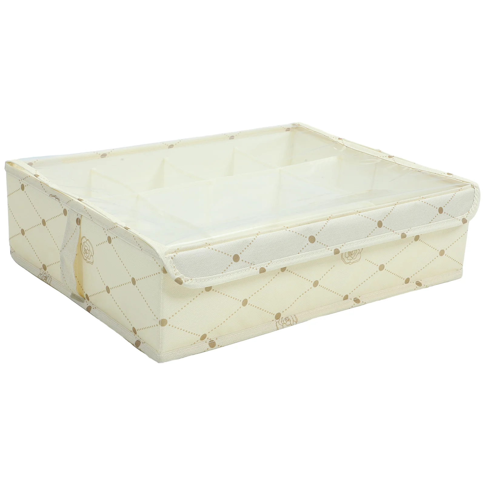 

4Pcs Underwear Drawer Organizers PP Oxford Cloth Storage for Closet Bras Socks Underwear Drawer Organizers