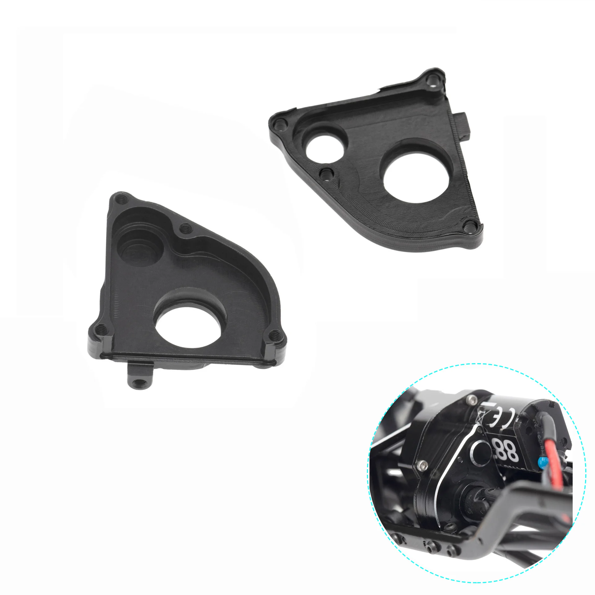 

Metal gearbox housing for 1/24 simulation RC model car Axial SCX24 90081 Aluminum alloy, medium gearbox housing