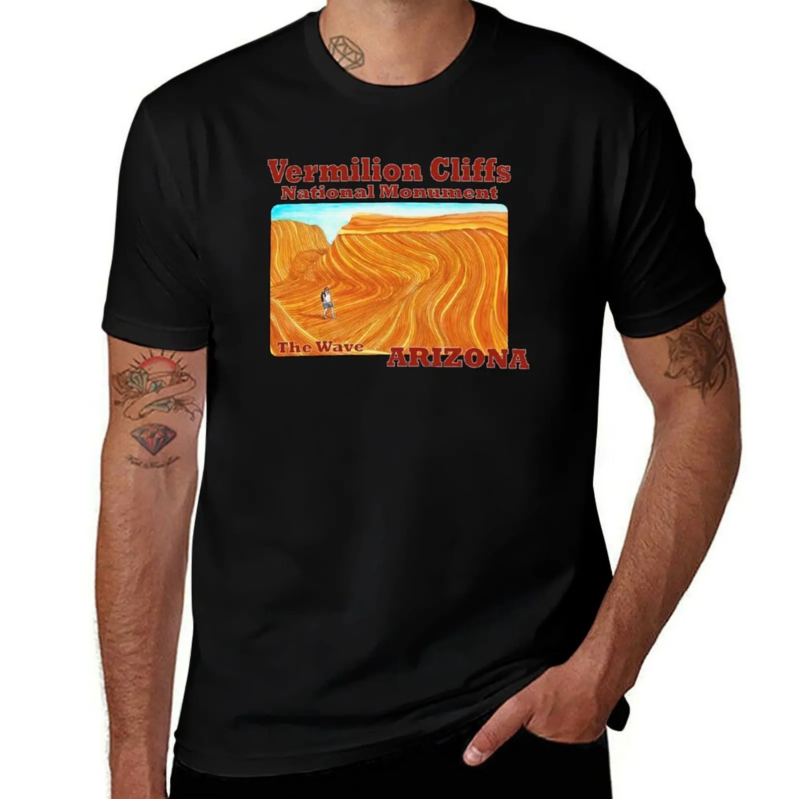 The Wave, Vermilion Cliffs National Monument T-Shirt t shirts for man slim fit T-Shirt