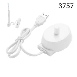 Ue/eua/usb plug substituição para oral b 3757 series d12 d20 escova de dentes elétrica carregador indutivo base carregamento adaptador