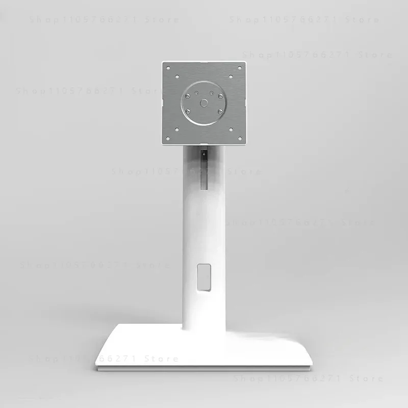 White monitor bracket Aluminum alloy universal computer display base Can be lifted and rotated 24 27 34 inches