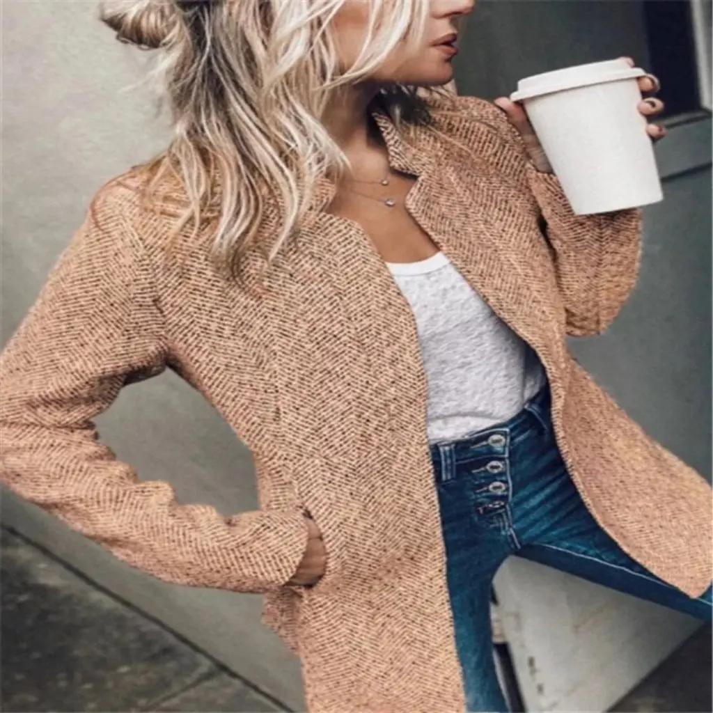 

Women's Thickened Woolen Jacket European And American Style Independent Station Trendy Streetwear for Autumn And Winter