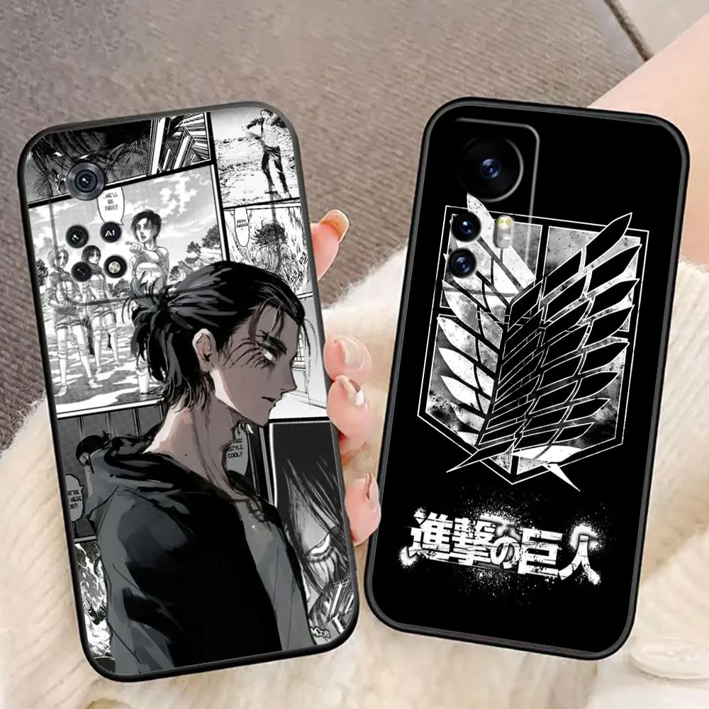 

Eren Yeager A-Attack On Titan Phone Case For Xiaomi 15 15T 14T 13 12T 11 11T POCO F8 F7 F6 F5 X8 X7 X5 M6 M7 PRO Case Capa Cover