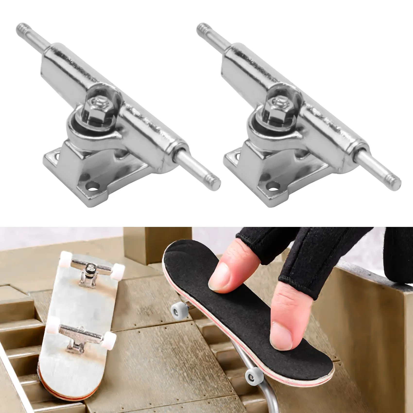 New 10 Pcs 29mm Fingerboard Trucks Finger Skateboard Deck with Nuts with Spanner Screwdriver for Finger Skateboards