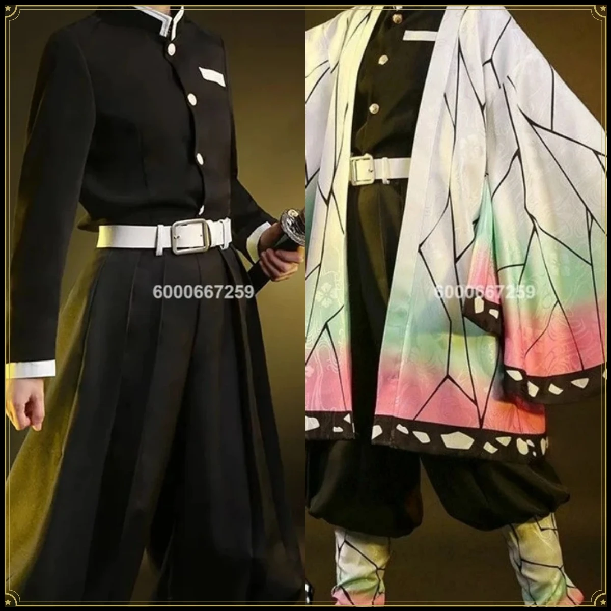 Best Price Hot Anime Kochou Shinobu Cosplay Costume Kisatsutai Women Japanese Haori Uniform Wig Halloween Party Comic Con Outfit