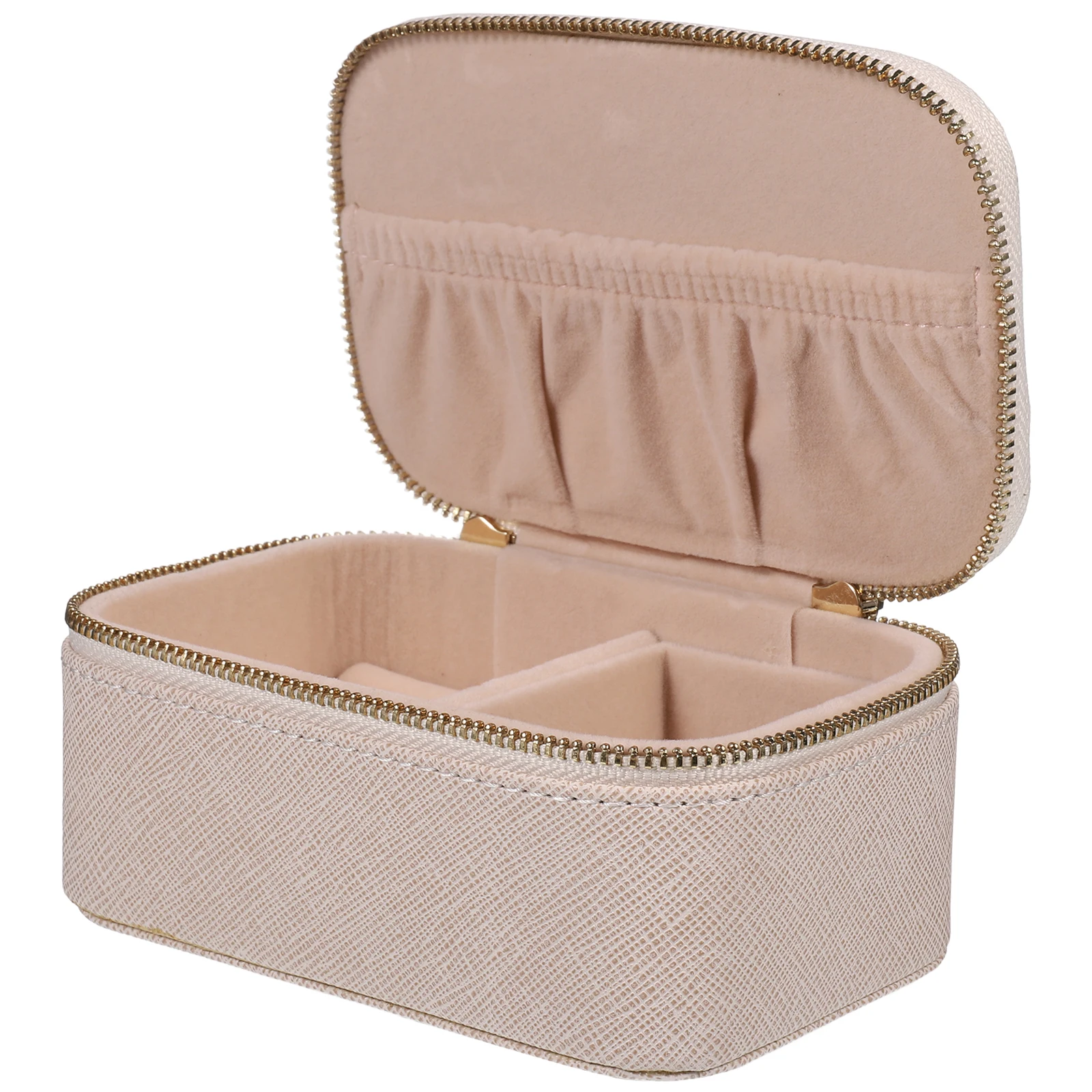 

Jewelry Box Travel Container Holder Display Tray Storage Organizer Portable PU Material Girls Earring Necklace Ring