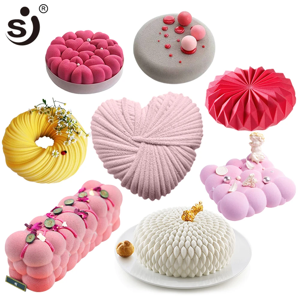 28 Style Silicone Cake Molds Pastry Bakeware Set Non-Stick Mousse Mould Party Dessert Baking Tools Decorating Pan Kitchen Tools