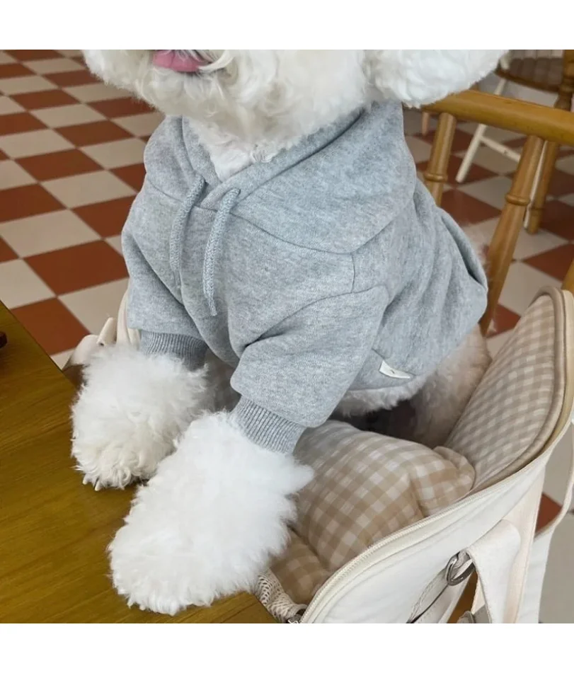 

Winter Hoodie Pet Clothing Dogs Fashion Plush Dog Clothes Costume Small French Bulldog Puppy Clothing Spring Autumn Boy Mascotas