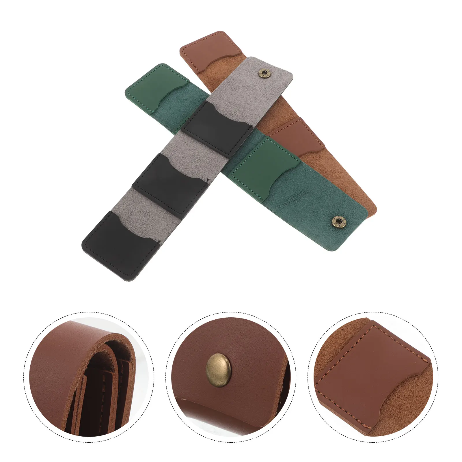 

3pcs Pu Guitar Pick Holder Foldable Durable Portable Plectrum Storage Case For Acoustic Electric Guitars Pick Organizer