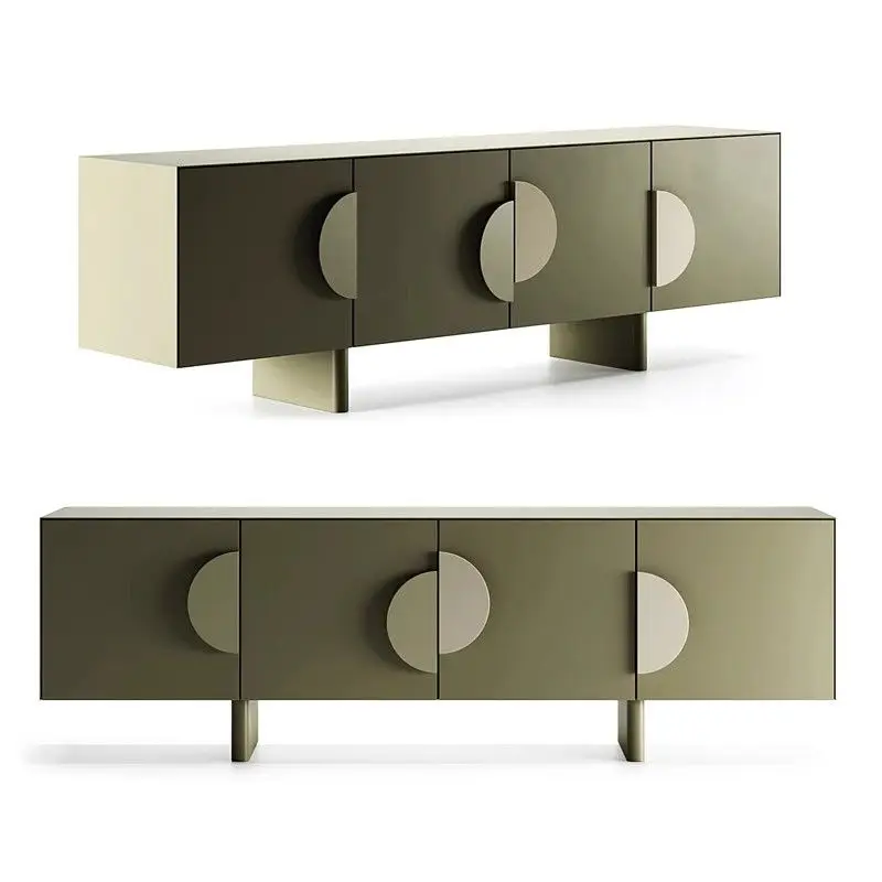 

low , combined semicircular handle , wall decorative , storage locker