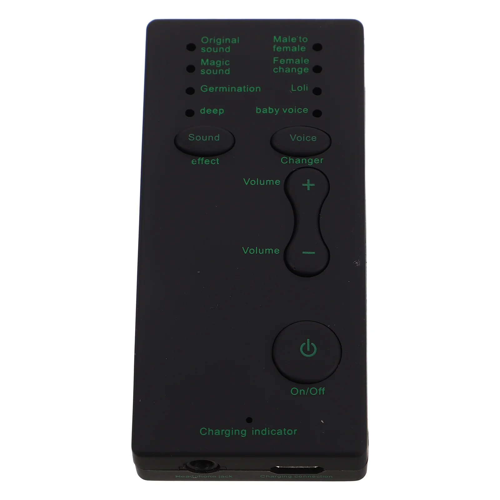 

Portable Mini Voice Changer Sound Card Real-Time Voice Modulation Device for Live Streaming Phone Computer Sound Effect Modifier
