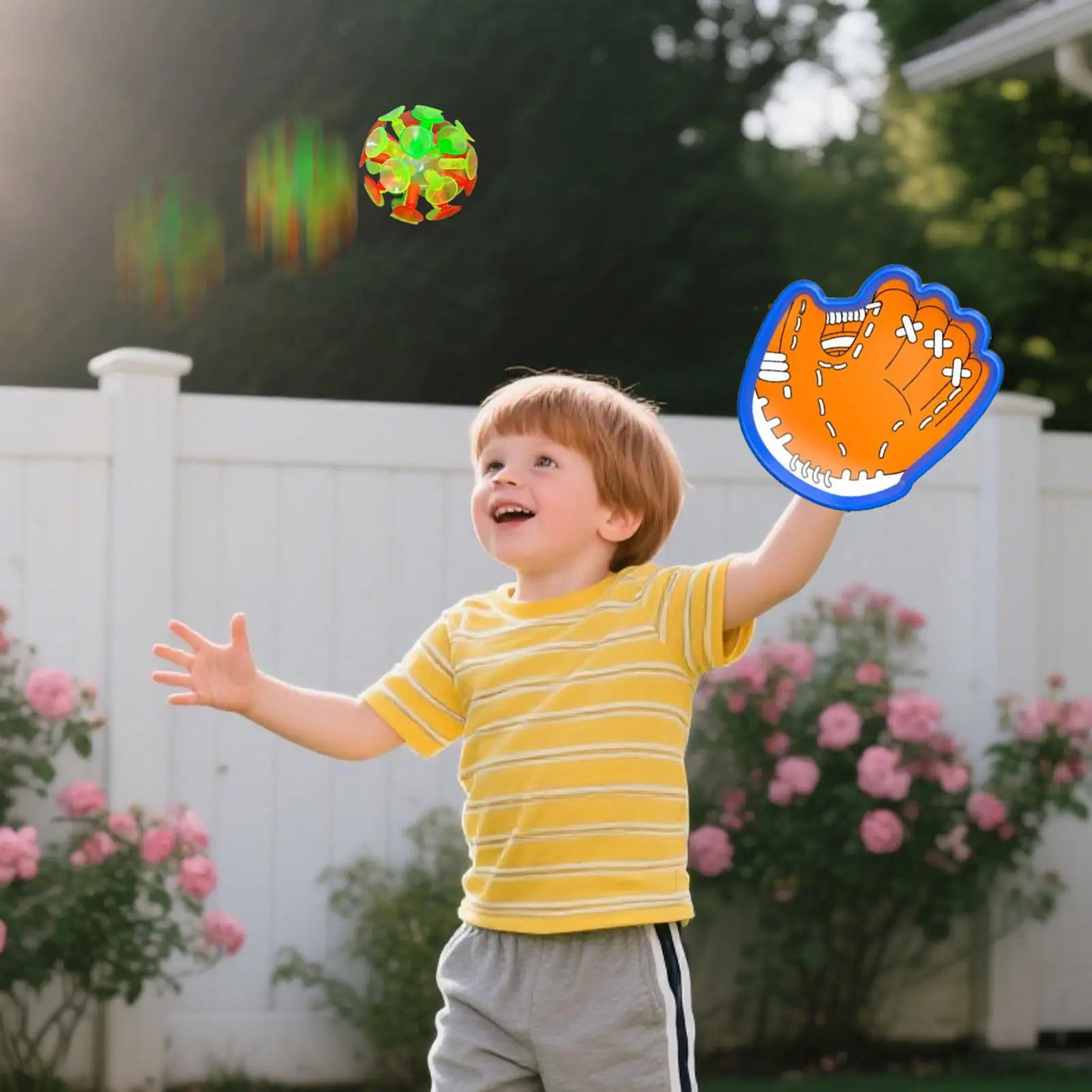 Wurf- und Fangball-Set für Kinder, Ballsportspielzeug für den Hinterhof, interaktives Sportspielzeug für Teenager, Erwachsene, Hinterhof, Garten, Wohnen