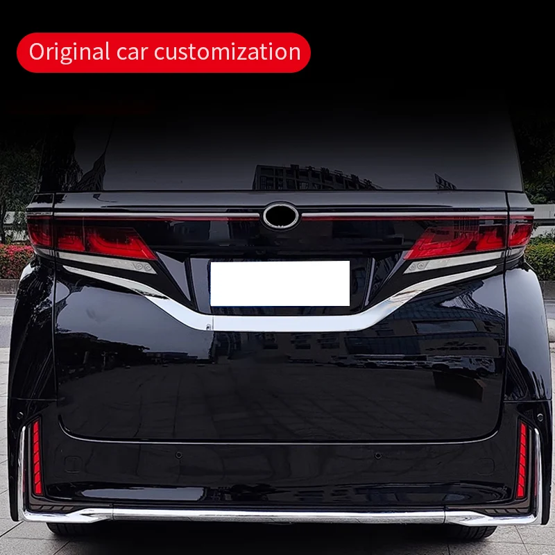 For 2023 2024 Toyota Alphard Vellfire Tailgate Chrome Decoration Strip 40 Series Exterior Upgraded Accessories body kit Tuning