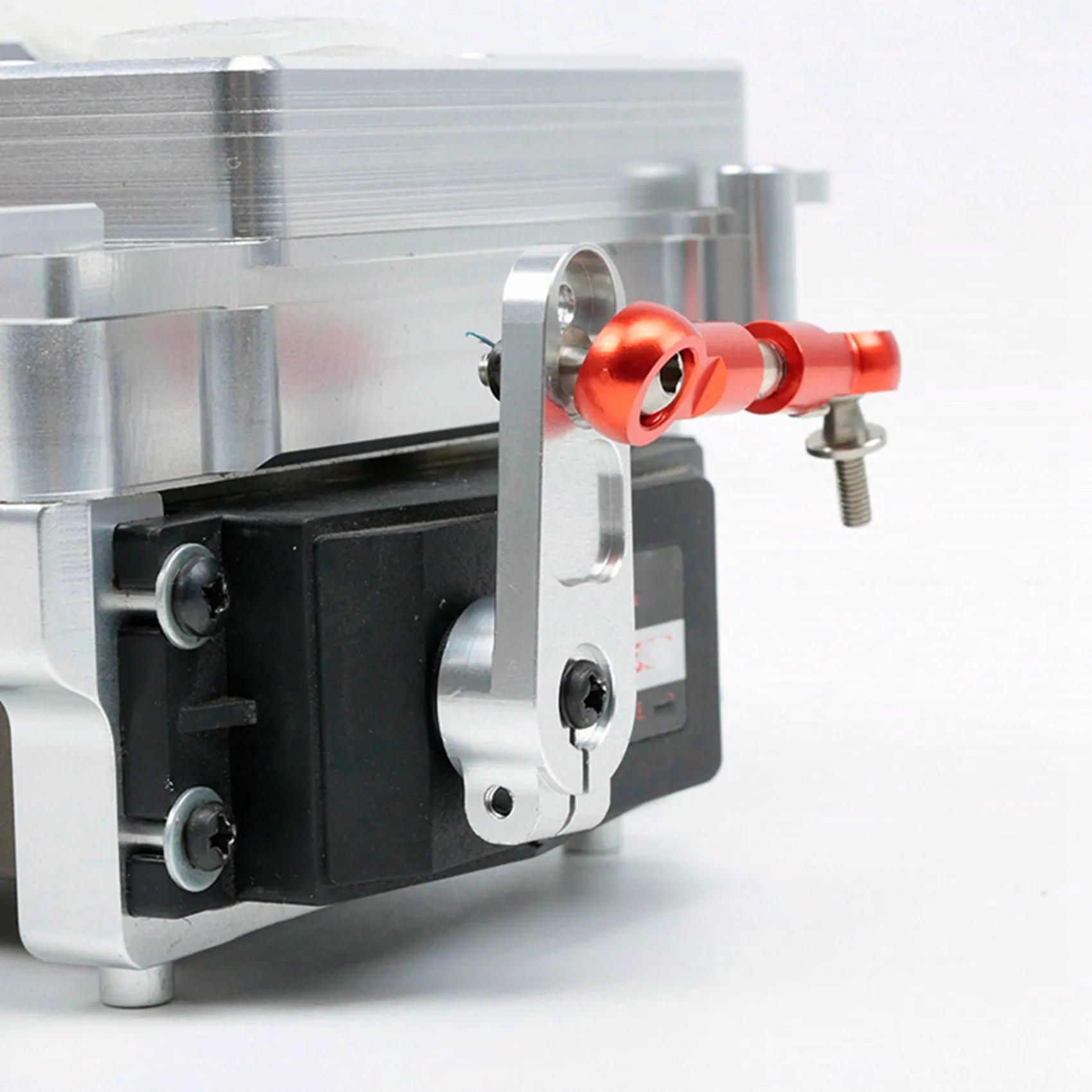 B05C-2X CNC 풀로드 스티어링 서보 암 1/5 HPI ROFUN ROVAN KM BAJA 5B 5T 5SC Losi 5Ive T RC 자동차 부품-오렌지 레드 호환