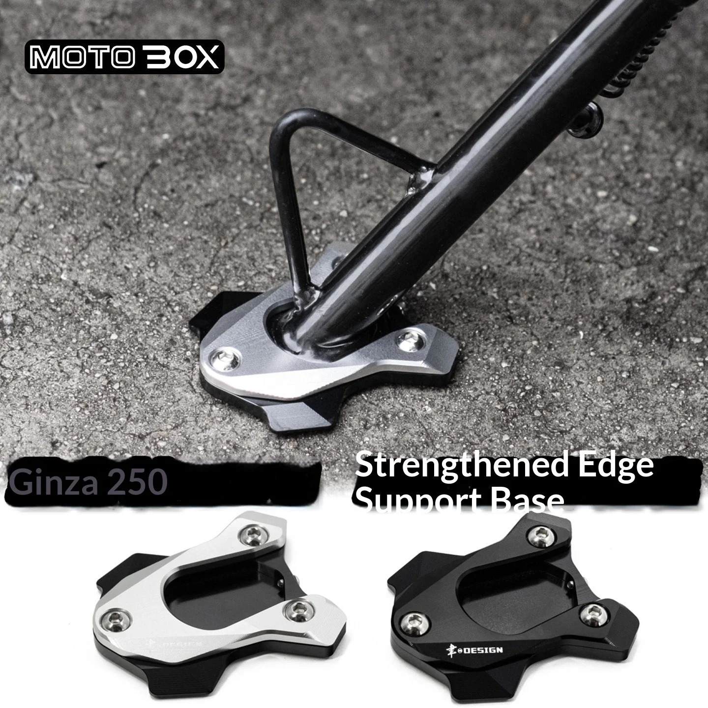 【Premium】For Benda Chinchilla 250 Modified: Larger side bracket base, side support legs, aluminum alloy stabilizer accessories