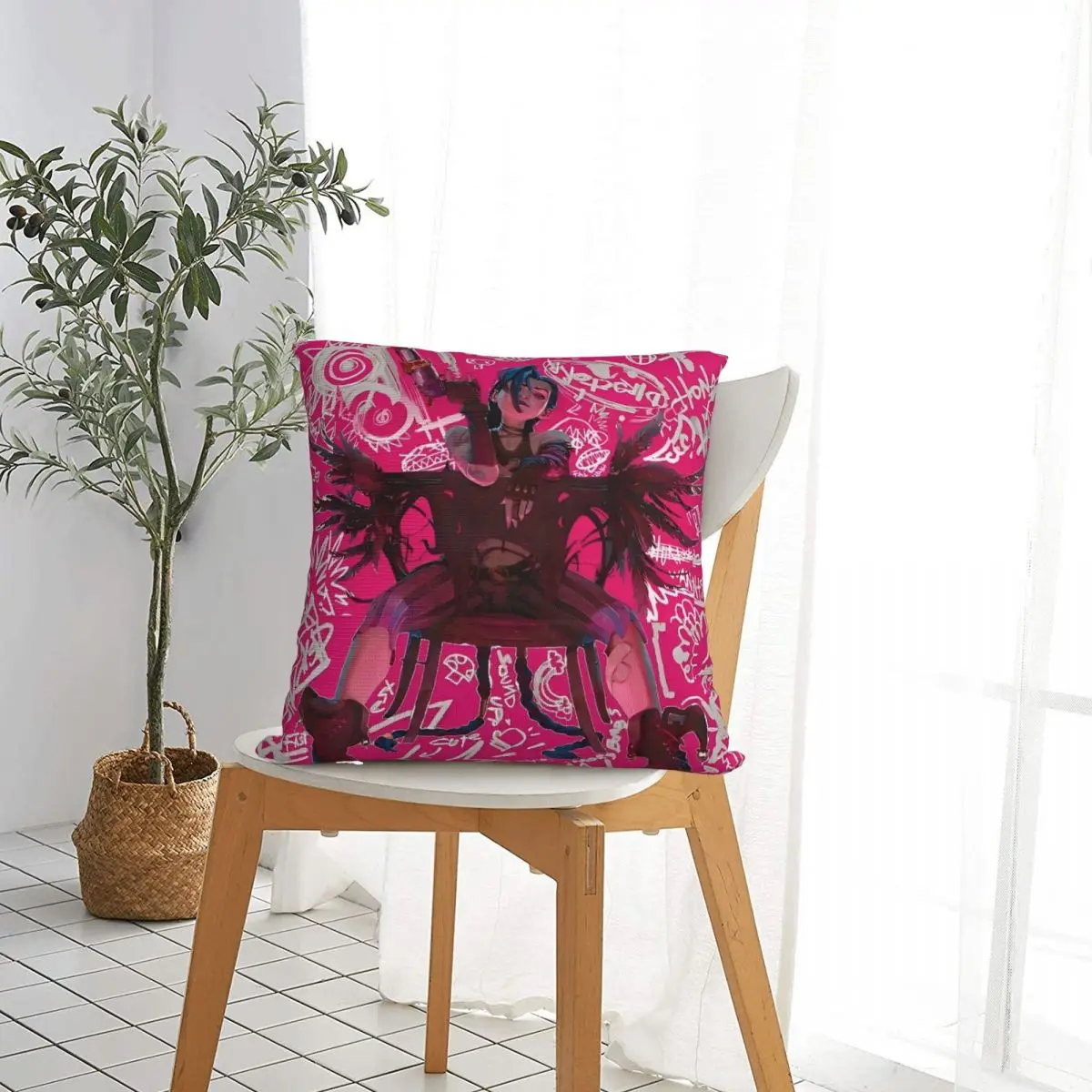 Arcane Jinx Art Book Pink Cover Pillow Case Cushion Covers Funny Decor Pillowcover for Sofa 40x40cm