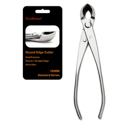 Standard Grade 180 mm Round Edge Cutter 3Cr13 Alloy Steel Bonsai Tools