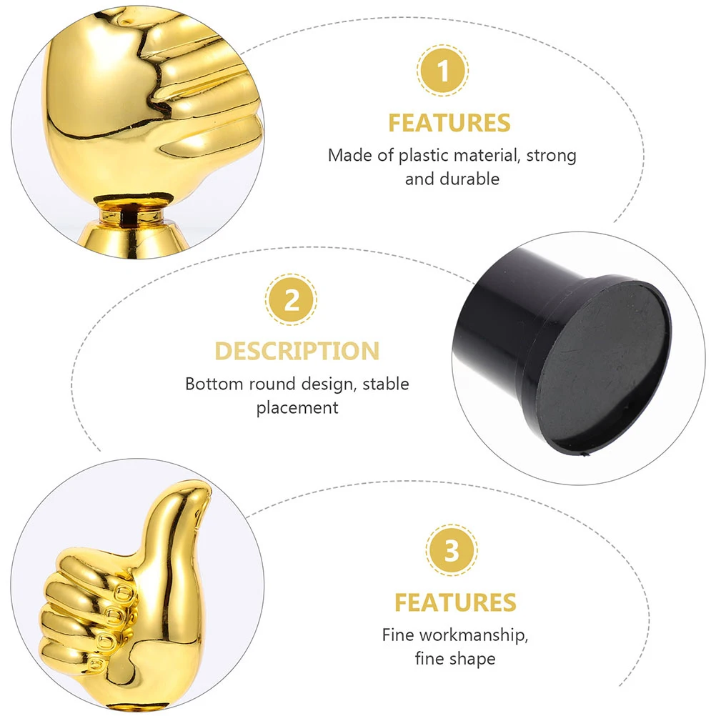 

2 Pcs Kids Trophy Cup Shaped Plastic Award Basketball Soccer Dance Competition Gift Kindergarten Sports Party