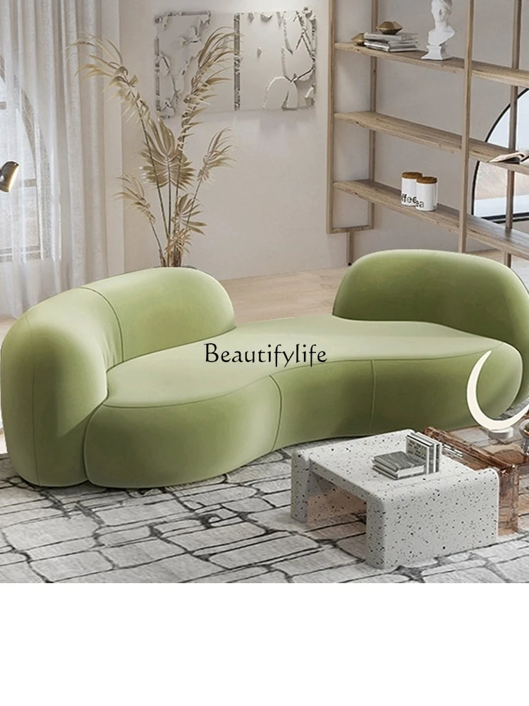 Italian Minimalist Pea Sofa Living Room Reception Room Rest Area Special-Shaped Sofa