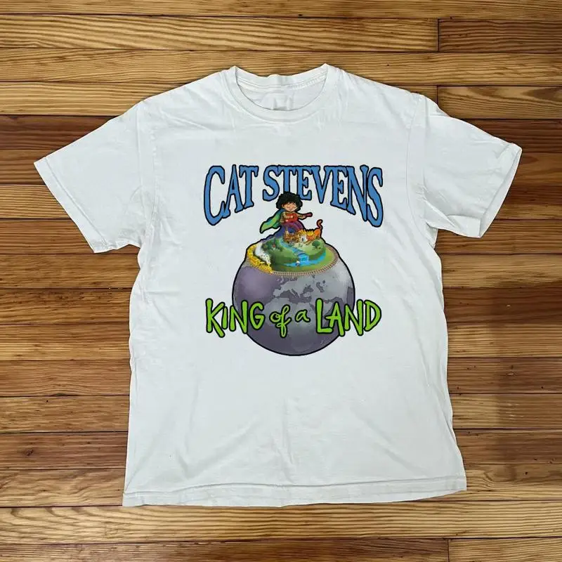 

НОВАЯ белая хлопковая футболка Cat Stevens всех размеров S 5XL HRN678