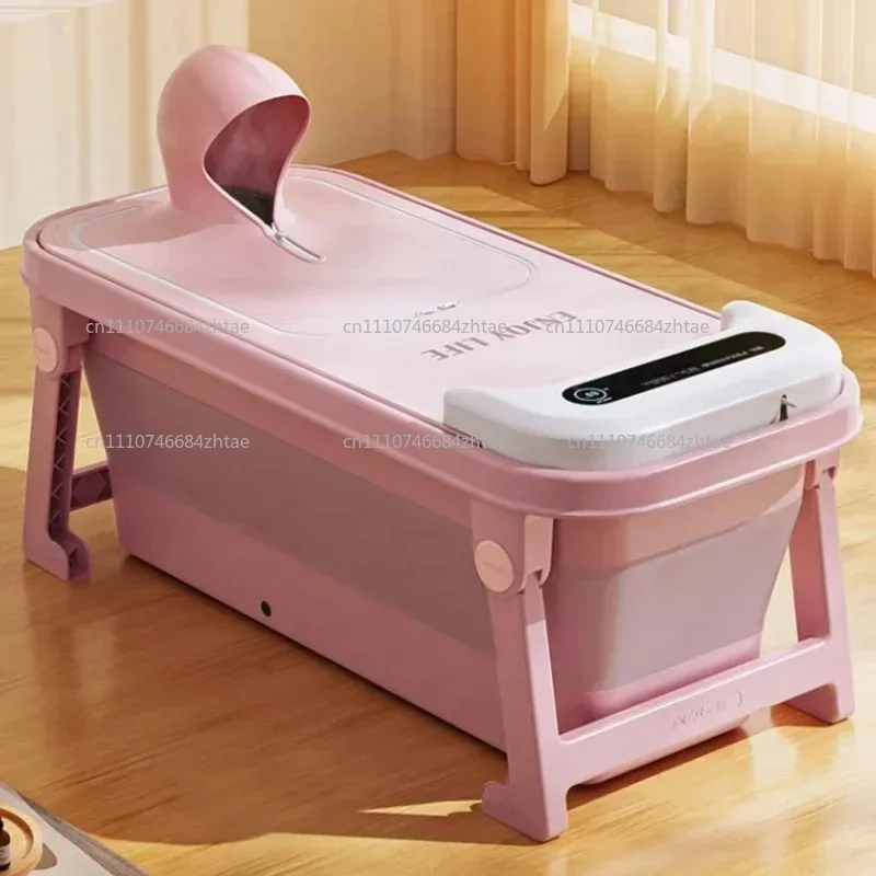 Heating Strong Bathtubs Indoor Bathro Om Large Portable Folding Bathtub Adults Hot Tub Foot Baignoir Pliable Adull