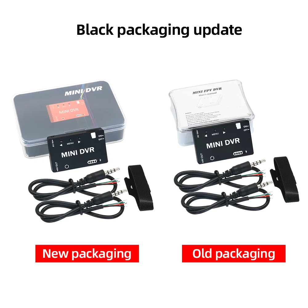 ใหม่เครื่องบันทึก FPV Mini FPV DVR โมดูล NTSC/PAL แบตเตอรี่ในตัวแบบสลับได้วิดีโอเสียง FPV Recorder สําหรับ RC FPV Drone อะไหล่