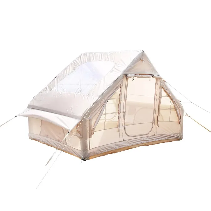 YTYIN6.3m Automatic Inflatable Tent Classic Style 420D Oxford Cloth Ridge Tent Four Seasons Waterproof No Setup Required