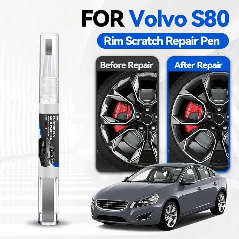 

Ручка для ремонта автомобильной краски для VOLVO S80 1998-2016 гг., аксессуары для ремонта царапин, синий 705, серебристый 711, черный 452, белый 711