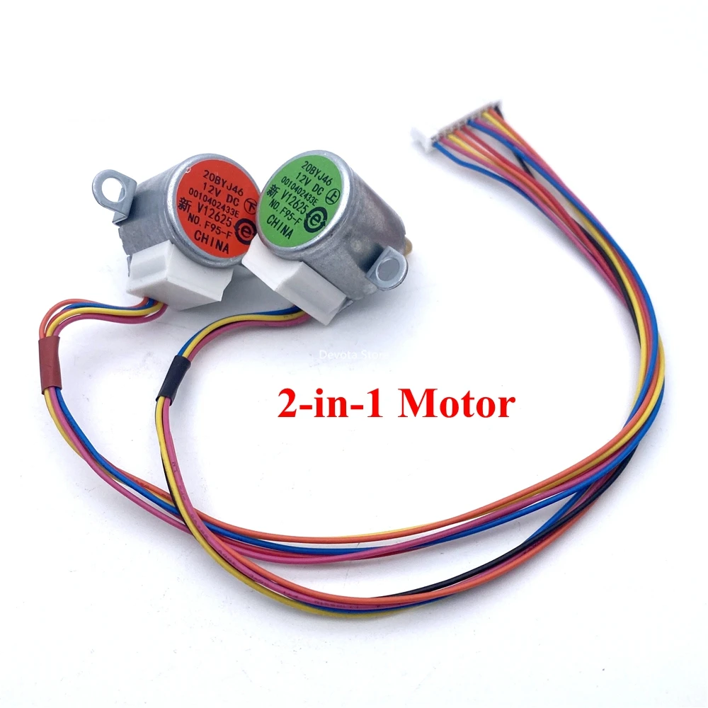 20BYJ46 Original Air Conditioner Synchronous Wind 12V DC Step Motor 0010403333 87CM / 30CM Line