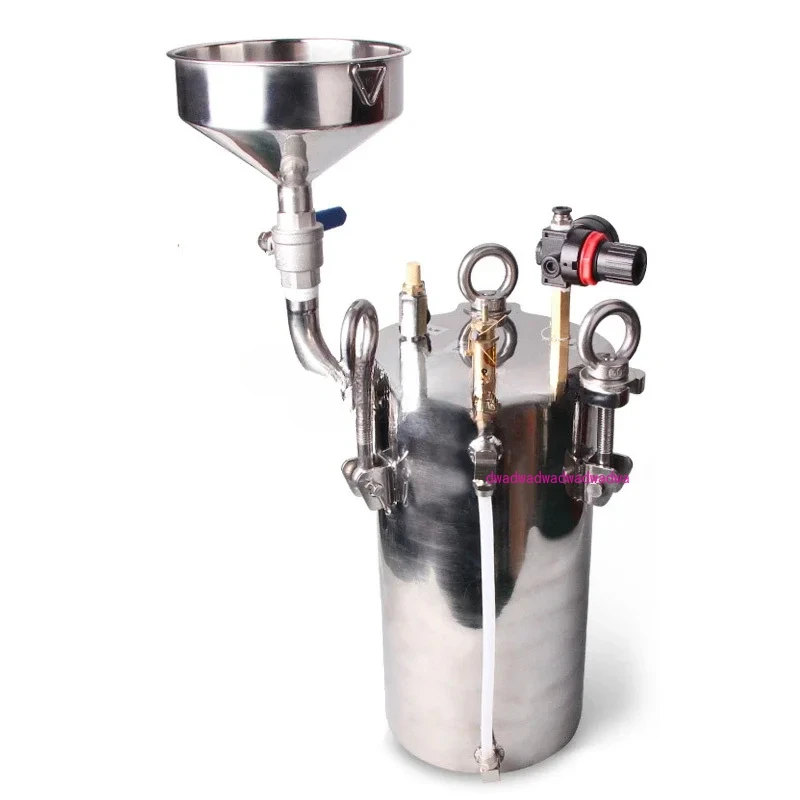 With addition funnel, liquid level display, 304 dispensing bucket, 1L-100L, support custom stainless steel pressure tank