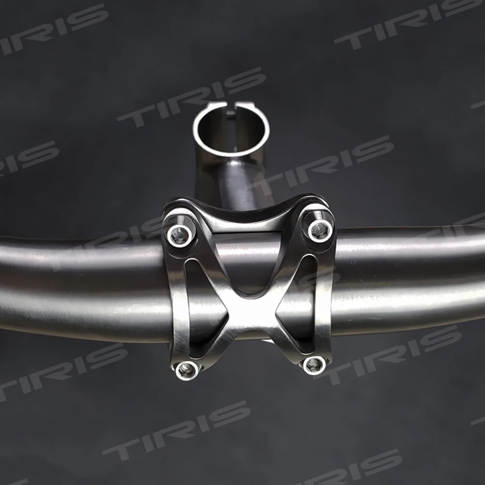 Tiris Titanium Ultralichte Fietsstuuraccessoires Mtb Fietsonderdelen Stukken Aangepaste Lengte Hoek 5 °