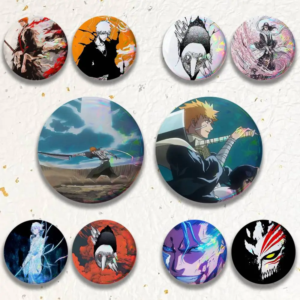Japanese Nether World Sword 25/32/44/58/75mm Badges Bright Printed Icon Gift For Friends Badge Collar Brooch Lapel Pin Metal