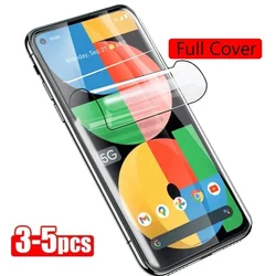 3-5Pcs Hydrogel Film For Google Pixel 7 Pro Screen Protector For Google Pixel 6 Pro 7A 6A 5A 4 3 5 XL 4A 3A Protective