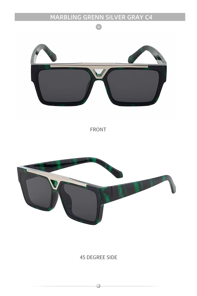 Steampunk Quadratische Polarisierte Sonnenbrille für Herren 2026 Luxusmarke Vintage Klassische Fahrerbrille für Männer Modische Punk-Eyewear – Detail 18