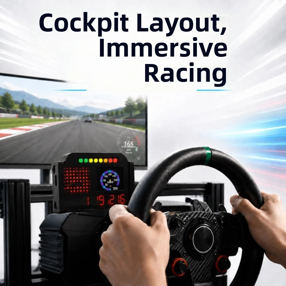 Simracing Game Dashboard For Thrustmaster For Logitech For MOZA Racing Game Instrument Display Gaming Replacement Accessories