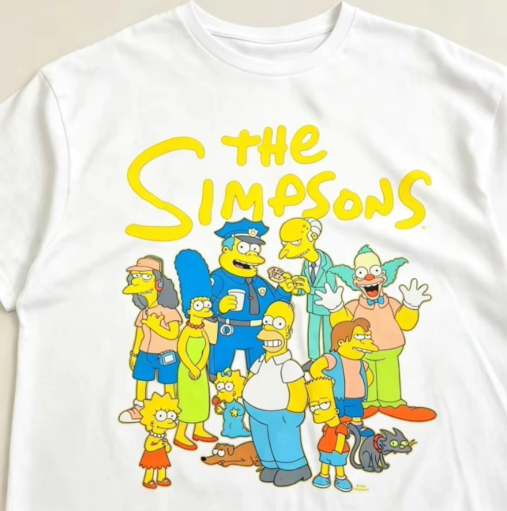 2026 Cartoon Family Character Group Graphic T Shirt Men Women Vintage Short Sleeve Tee Streetwear Unisex Cotton Top