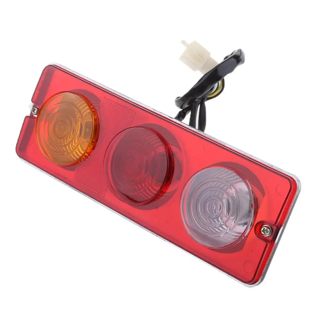 Rear Brake Tail Light Panel for 150cc 250cc Go Kart ATV Buggy Bike, Red