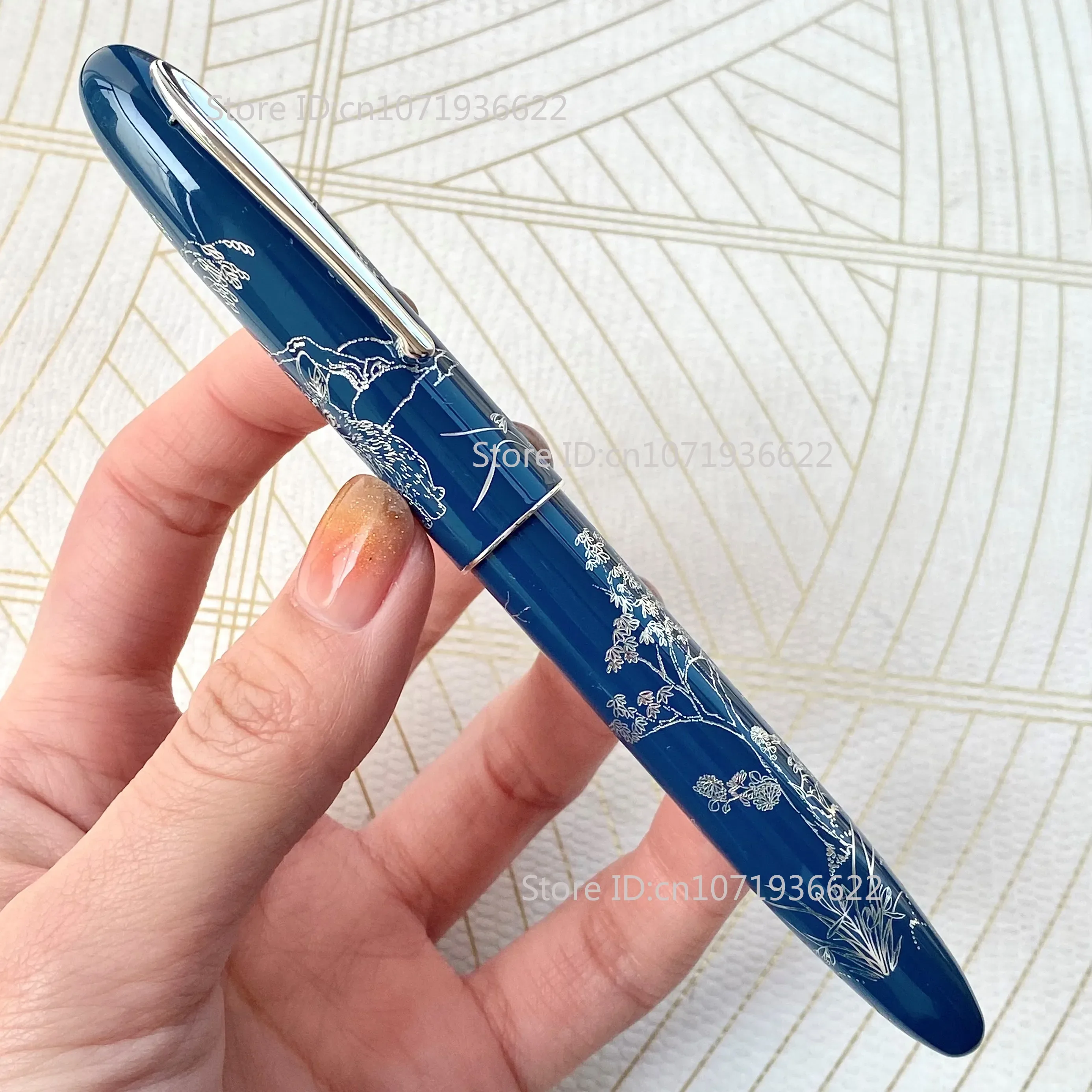 Hongdian N23 نحت قلم حبر أرنب سنة محدودة الراقية الطلاب الأعمال مكتب الكتابة لوازم الذهب طالب هدية أقلام